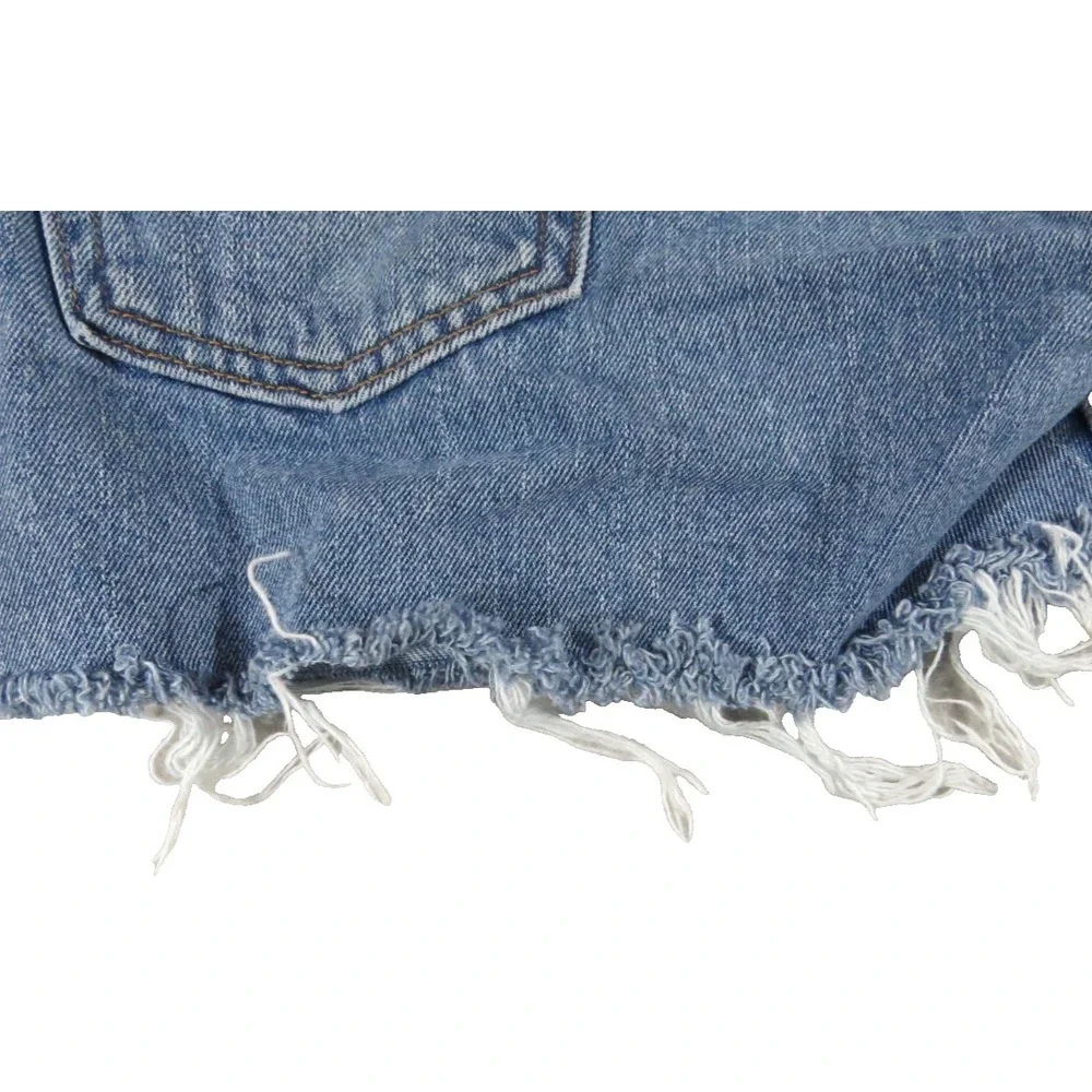 Levis 505 Denim Shorts Men 31 Distressed Cutoff Blue Jean Summer Frayed 90s Hip